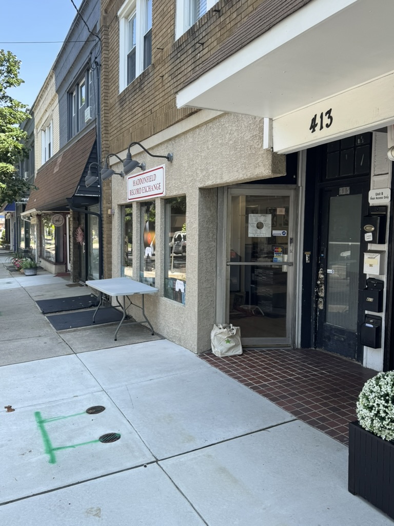 Haddonfield Record Exchange storefront on Haddon Avenue